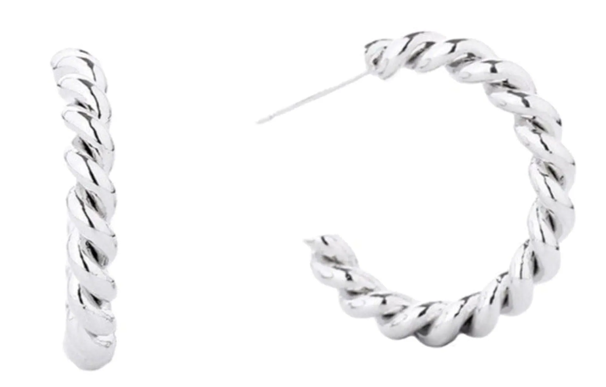 SJE310010 14K Metal Post Hoops