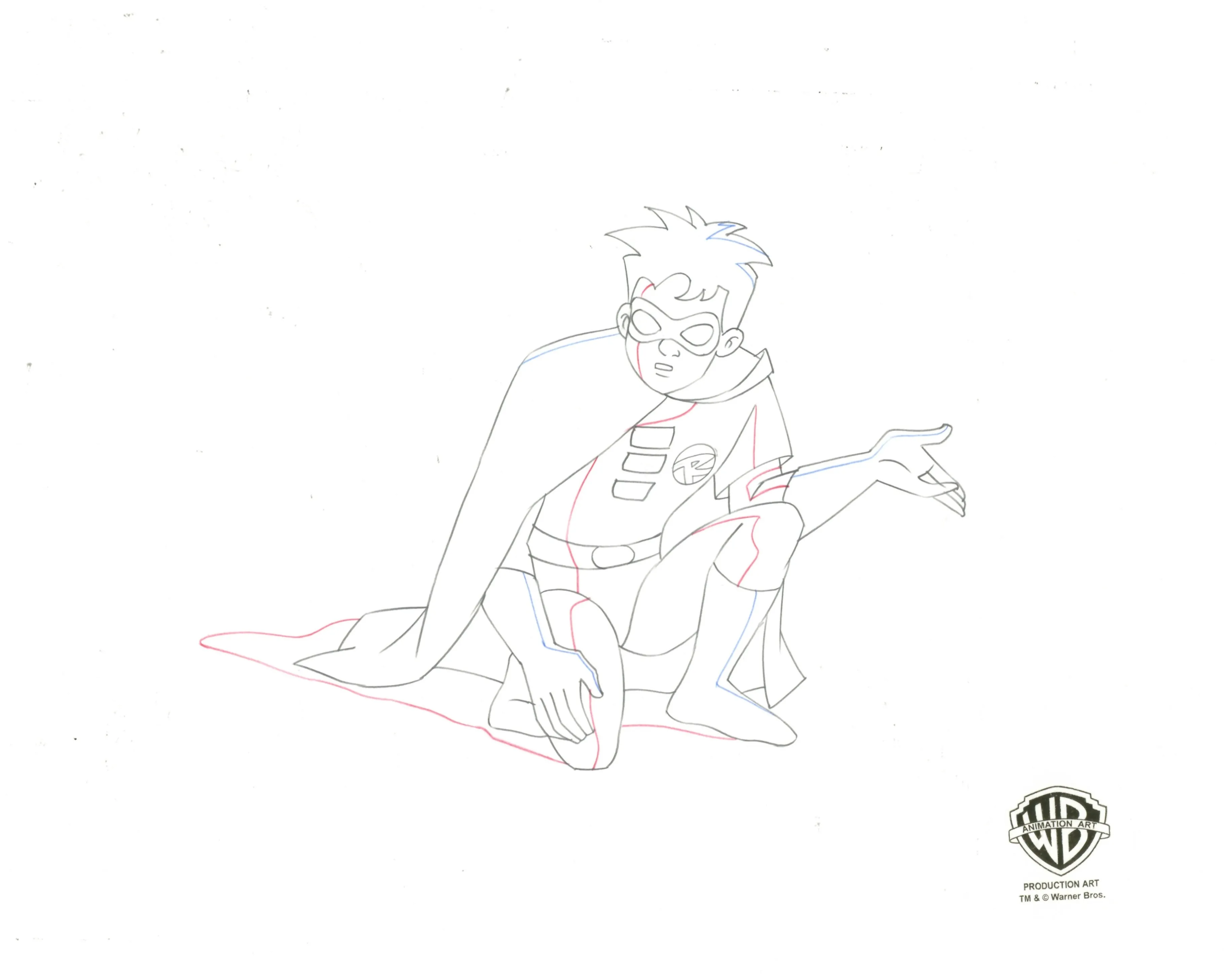 Static Shock Original Production Drawing: Robin
